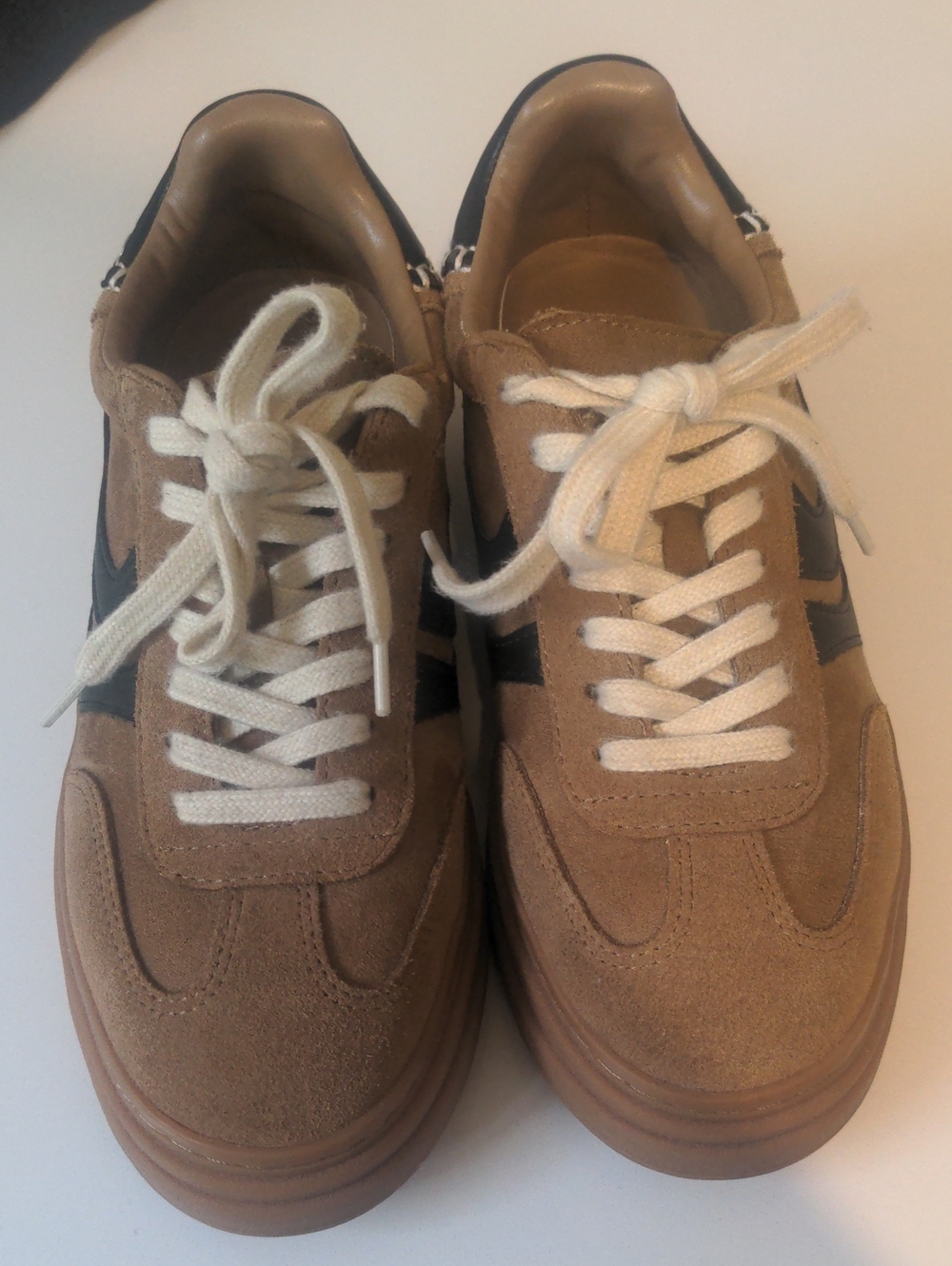 Steve Madden Campo Suede Retro Sneaker Brown & Black